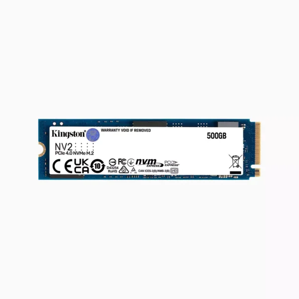 Kingston 500GB NV2 PCIe 4.0 NVMe SSD