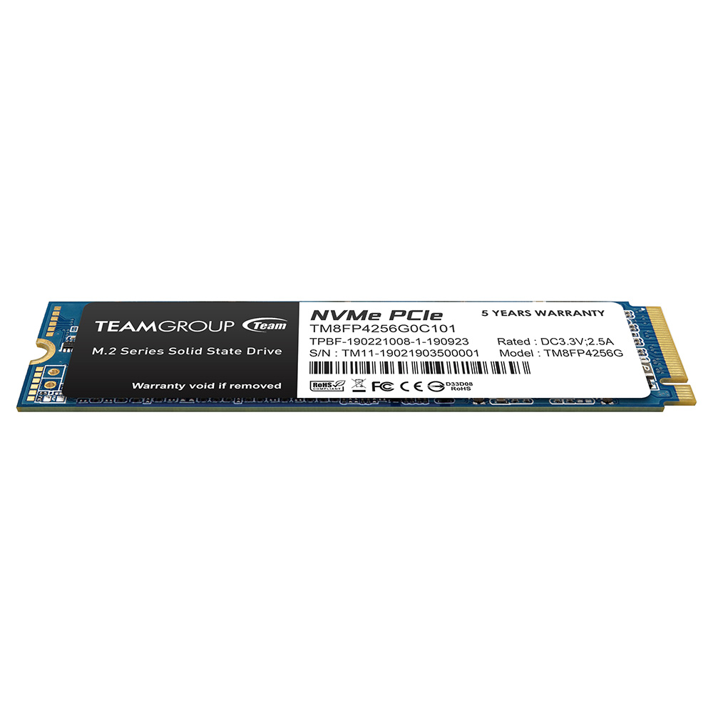 Team Group SSD 256GB PCIe Gen3x4 NVMe